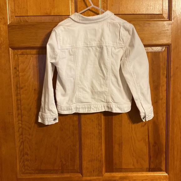 COPY - Gap Girls white Jean Jacket Size Sm 6-7 - Picture 3 of 3